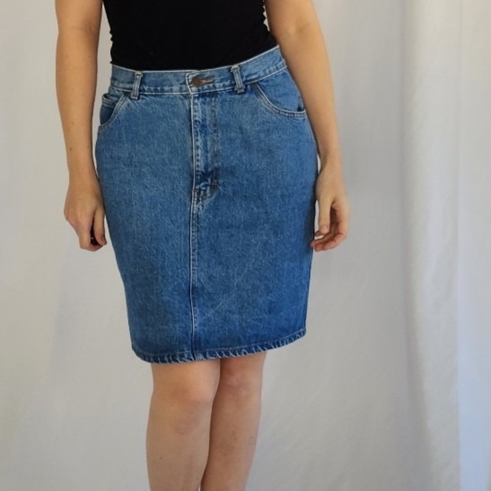 90s‎ Denim Pencil Skirt